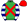 Green Red Crossed Sashes Dark Blue & White Hooped Sleeves Red Cap