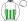 White Yoke Above Black Green Red & Yellow Stripes White Sleeves & Cap