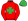 Red Green Maltese Cross Green Cap