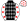 Black Grey Diamonds Quarters White With Red Stars Sleeves & Cap