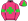 Pink Lime Green Maltese Cross & Armbands Quartered Cap
