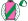 Hot Pink Emerald Green Heart Sash White Sleeves Emerald Green Hearts White Quartered Cap