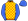 Orange Yellow Checks Royal Blue Sleeves & Cap