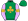 Emerald Green Gold Shamrock Mauve Sleeves Gold Armbands