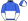 Royal Blue & White Halves Quartered Cap