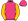 Pink Orange & Yellow Striped Sleeves
