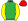 Green Yellow Sleeves Red Star & Cap