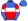 Royal Blue Red Halves White Band Royal Blue & Red Halves Sleeves White Armbands