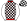 Red Black & White Checks Quarters White Sleeves Black & White Checks Cap