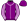 Purple White Seams Striped Sleeves
