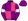 Purple Pink Quarters White Armbands