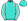 Turquoise Silver Epaulettes Diagonal Striped Sleeves & Pom Pom