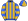 Royal Blue Gold Stripes Hooped Sleeves Quartered Cap