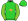 Lime Green Gold Flying Kangaroo Striped Sleeves