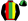 Red Yellow & Green Vertical Thirds Black Sleeves Quartered Cap Black Peak