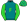 Teal Lime Green F & Sleeves Teal F Checked Cap