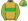 Gold Green Band Striped Sleeves Quartered Cap