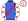 Royal Blue Red Checked Sash White & Red Stars Sleeves & Cap