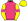 Pink & Yellow Quarters Yellow Sleeves Pink Armbands Yellow Cap