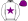 White Purple Star & Cap