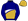 Navy Blue Gold & White Crescent Gold Cap
