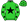 Lime Green Black Star Stars Sleeves & Cap