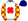 White Red Four Leaf Clover Red & Yellow Checked Sleeves Navy Blue Cap