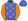 Royal Blue Orange Stars & Sleeves