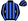 Black Royal Blue & White Stripes